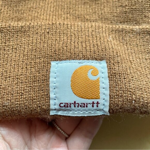 Carhartt Brown Knit Cuffed Knit Beanie - O/S, Unisex - Picture 3 of 6